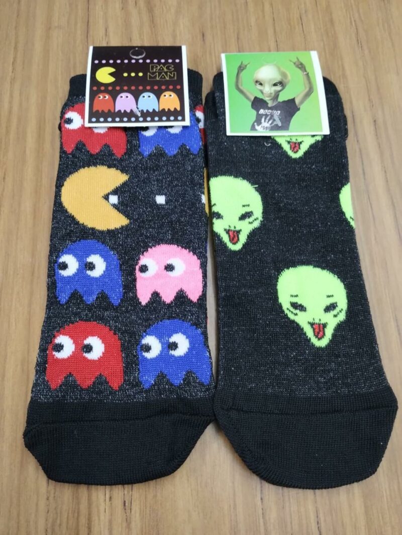 Soquetes c/diseño "Aliens - PacMan"