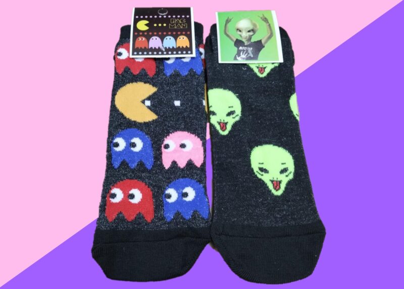 Soquetes c/diseño "Aliens - PacMan" x12
