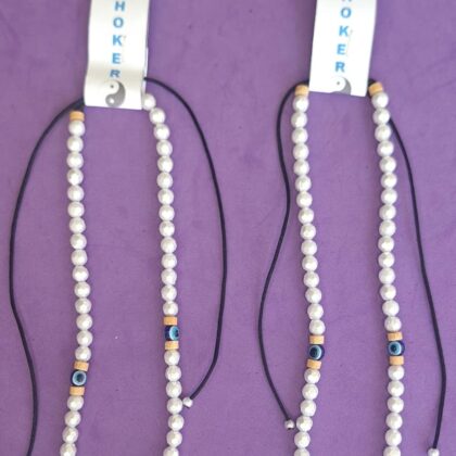 Collar Choker de perla c/ojo Turco