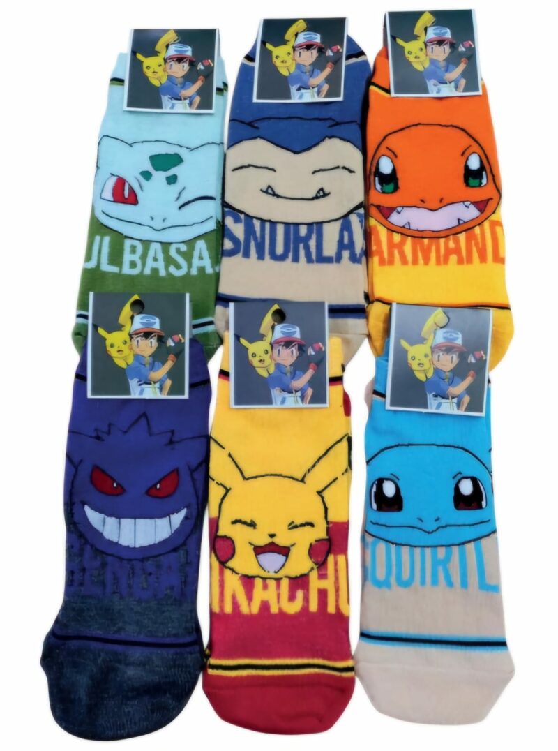 Soquetes c/diseño "Pokémon" - Imagen 2