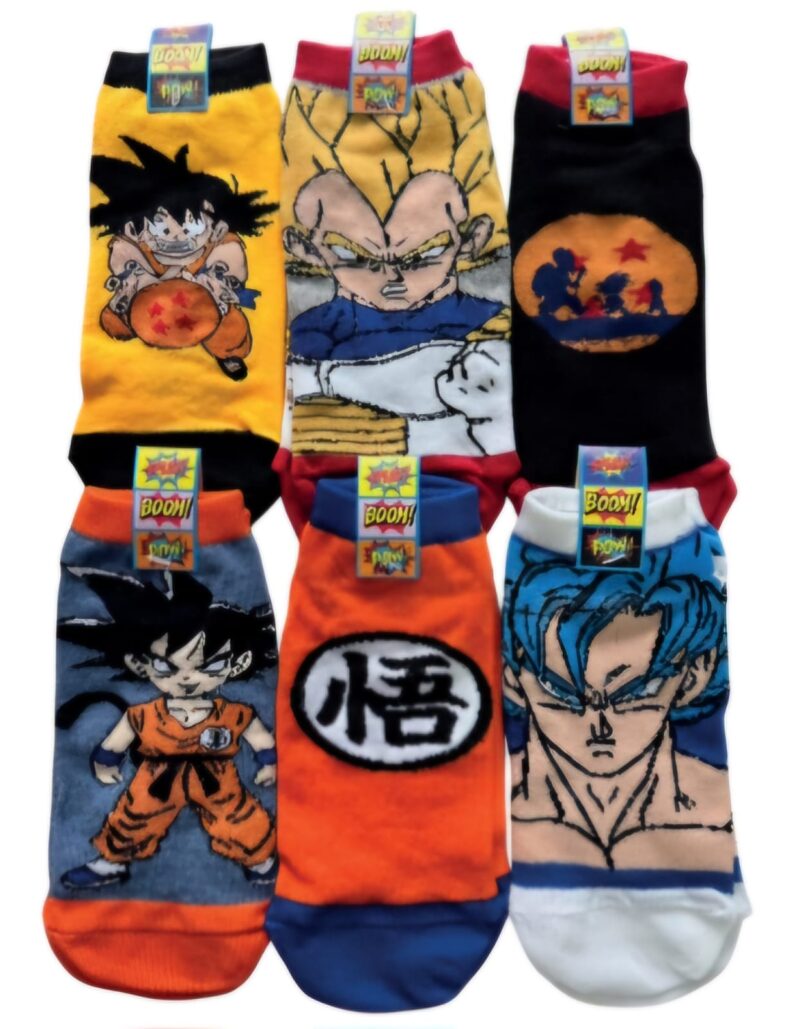 Soquetes c/diseño "Dragon Ball" x12 - Imagen 2