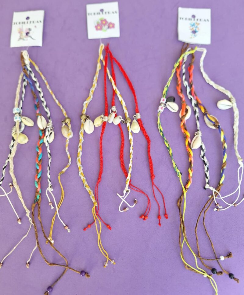 Tobillera Macramé c/Buzios x5