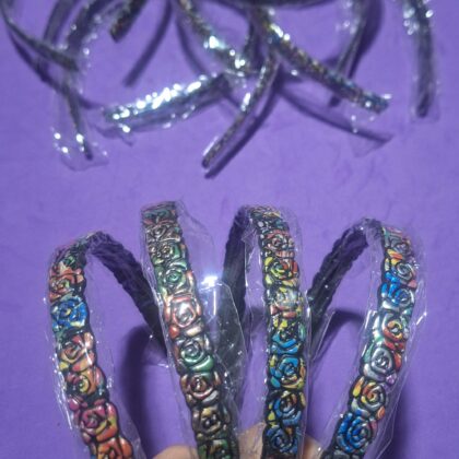 Vincha con relieve floral x12