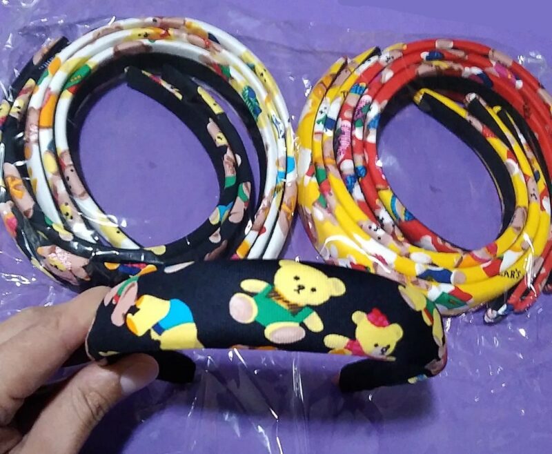 Vincha forrada con ositos x12