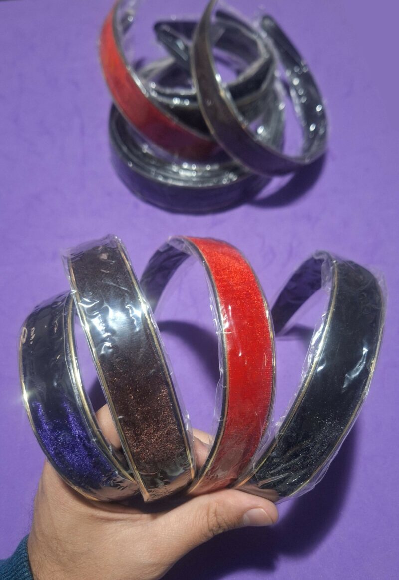 Vincha gamuzada lisa x12